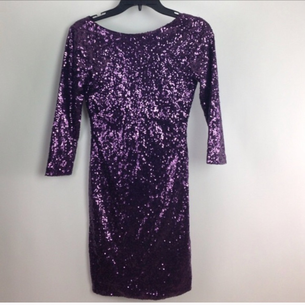 Purple Sequin Dress